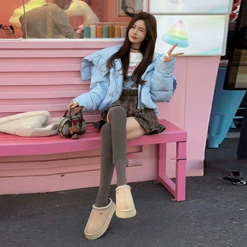 短款白鸭绒女士羽绒服冬季大翻领