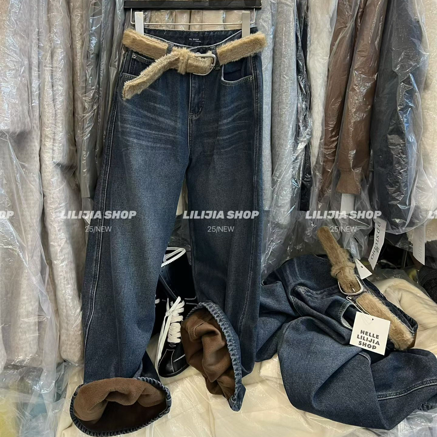 韩版时尚百搭宽松显瘦牛仔裤