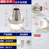4分2077ppr外丝活接6分25内丝铜活接1寸32ppr自来水暖气片水管配