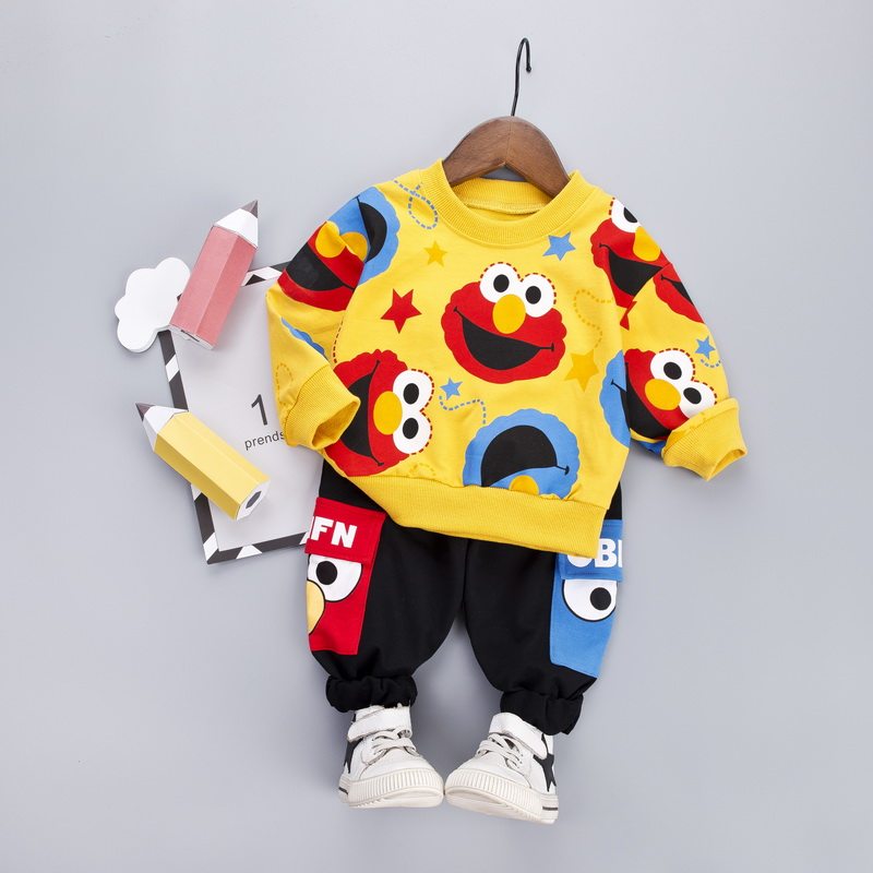 boys clothes fashion cartoon boy suit set casual hot sale