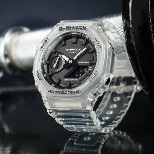 卡西欧G SHOCK街头军事系列八角形农家橡树炭纤维防水运动手表