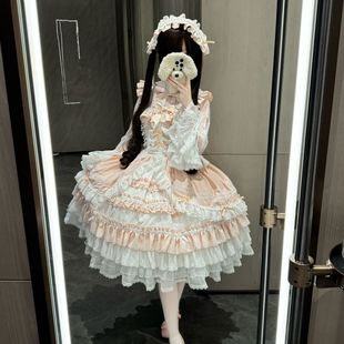 二次元原创 取名中 中古款Lolita裙op款可爱蕾丝少女(包括发带