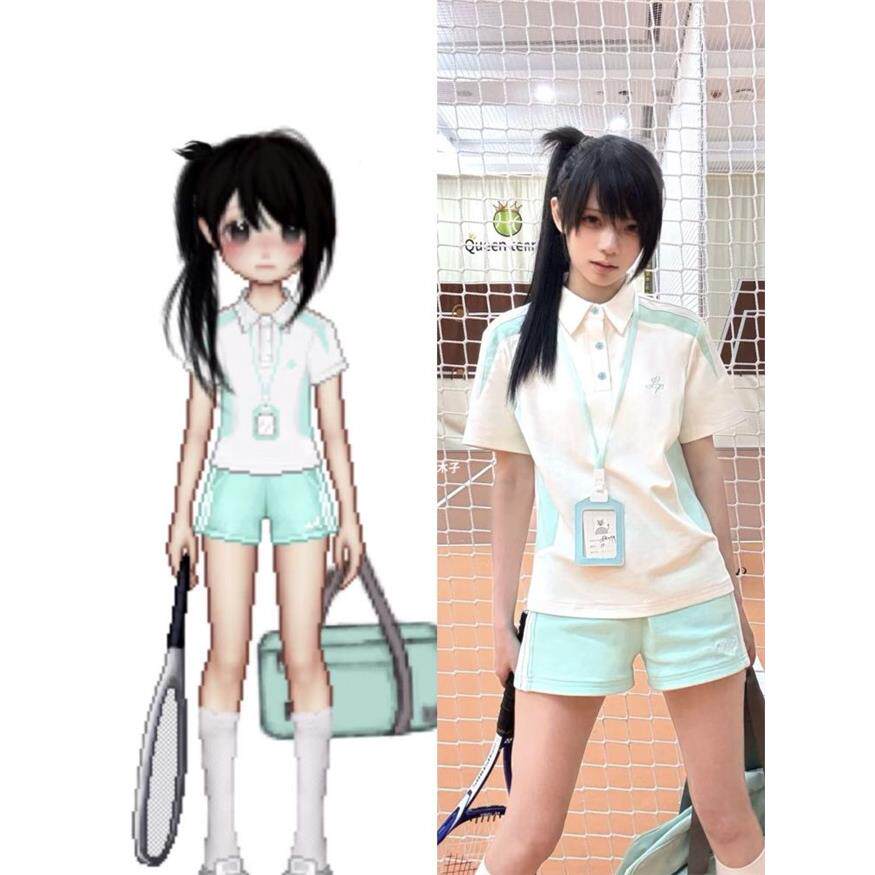 夏季JK运动T恤新款POLO体操服学院日系制服休闲宽松短袖短裤套装