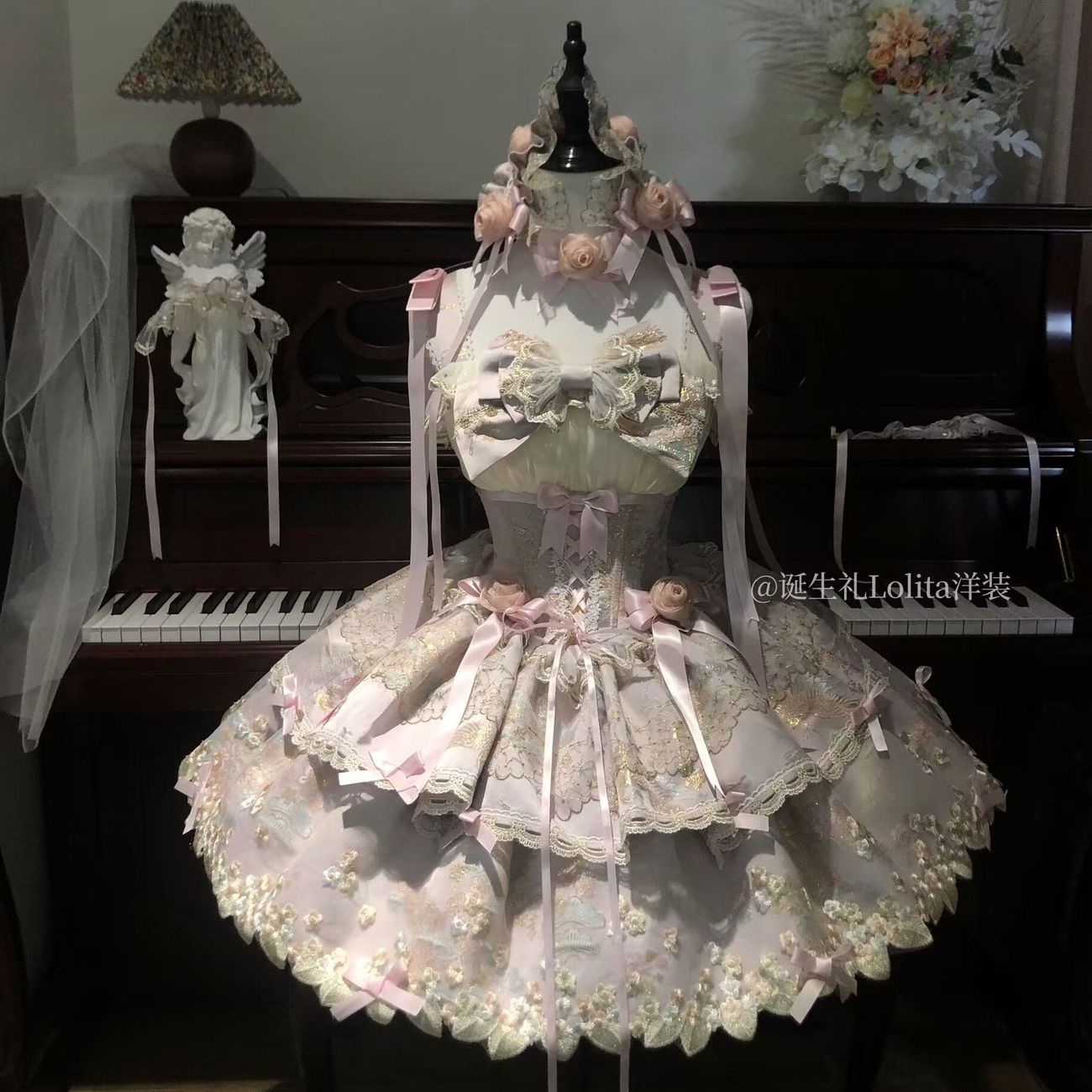 梨花诗lolita原创洋装芭蕾风日常