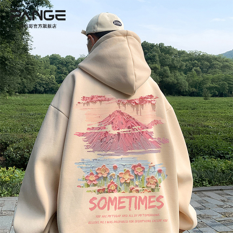 美式潮牌卫衣男生秋冬2025新款