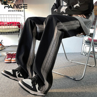 oversize美式复古牛仔长裤男款2025秋季显瘦直筒裤子高街潮牌新款