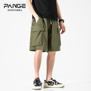 潮流百搭休闲速干五分沙滩裤 日系宽松直筒工装 薄款 男2025夏季 短裤