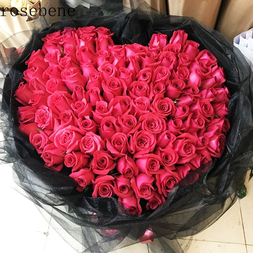 99 Red Rose Bouquet Flowers Flowers экспрессирует тот же город в город, чтобы отправить Пекин Чэнду, Чжэнчжоу, Чжэнчжоу, Чжэнчжоу, Гуанчжоу, Цветочный магазин Хейфэй