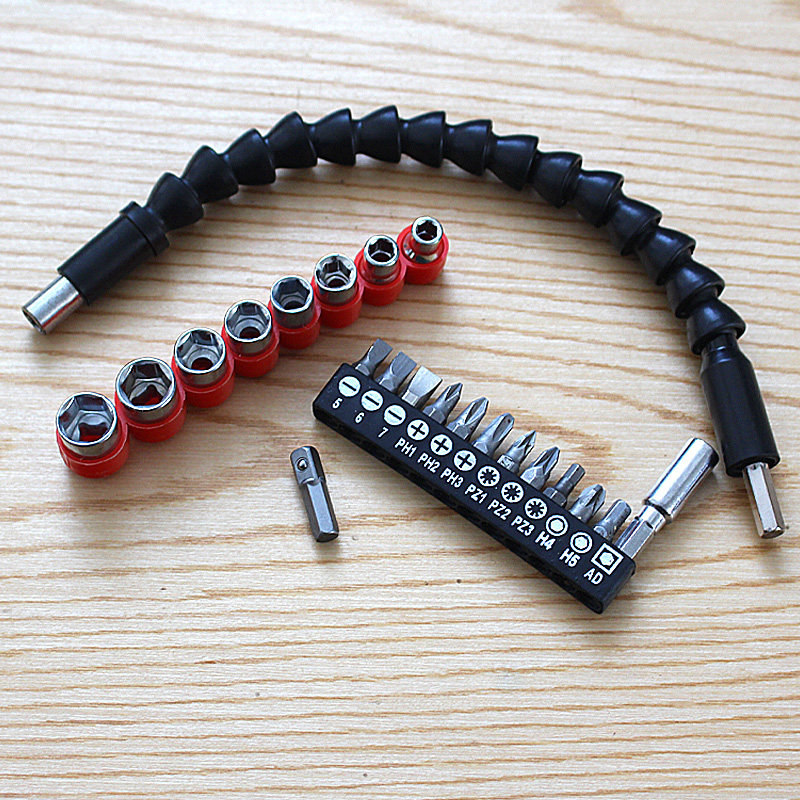 充电钻电动螺丝刀万向软轴批头套筒组合起子多功能金属连接延长杆|ruв категории оборудование/инструменты, ручной инструмент, сочетание инструментов костюм, сочетание костюм - от Buy2taobao.com для оказания профессиональной услуги покупки агента Taobao