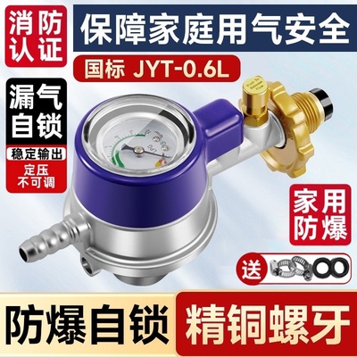 德国精工煤气罐安全阀自动关闭家用防爆调压减压防泄漏天燃气阀门