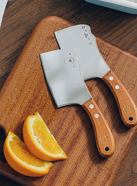 树可橘猫迷你刀小菜刀儿童水果刀具宝宝厨房辅食赵露思直播同款