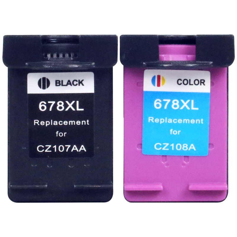 适用惠普678墨盒hp Deskjet2648 4518 1518 3548 1018 4648 2548 2515打印机墨盒XL连喷大容量 ...