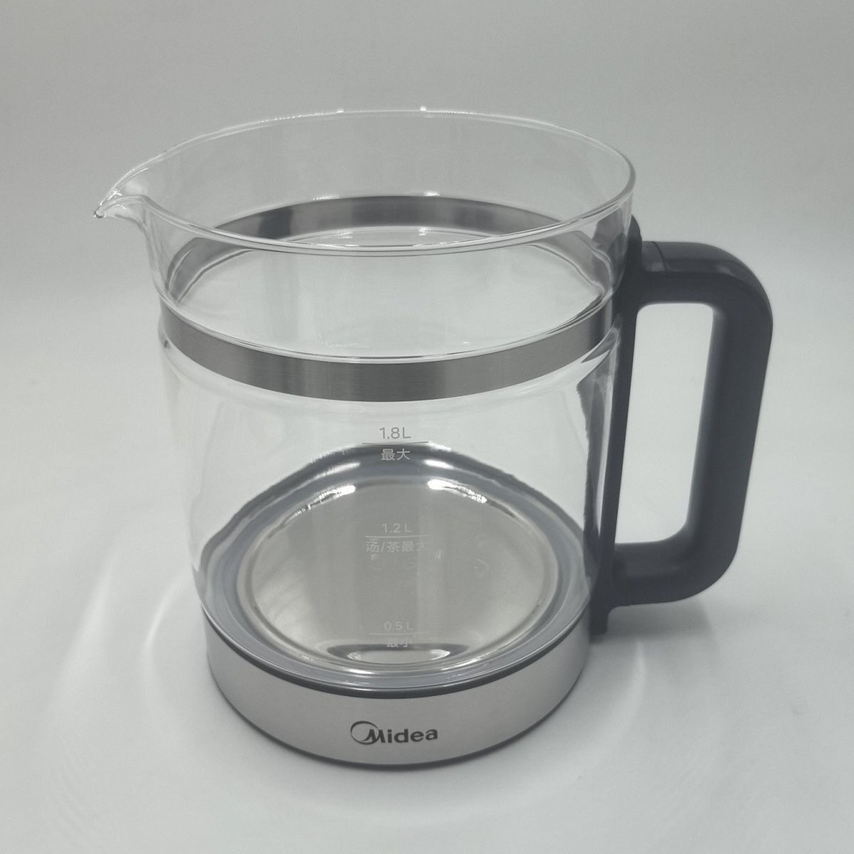 适用美的1.8L升养生壶配件MK-YS18P305/YS18P305加厚玻璃壶身壶盖