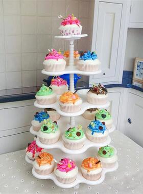 5 tier cupcake stand Five layer cake rack Dessert rack甜品架