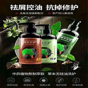 正品草本植物辣木籽果洗发水护发素套装去屑止痒控油柔顺改善毛躁