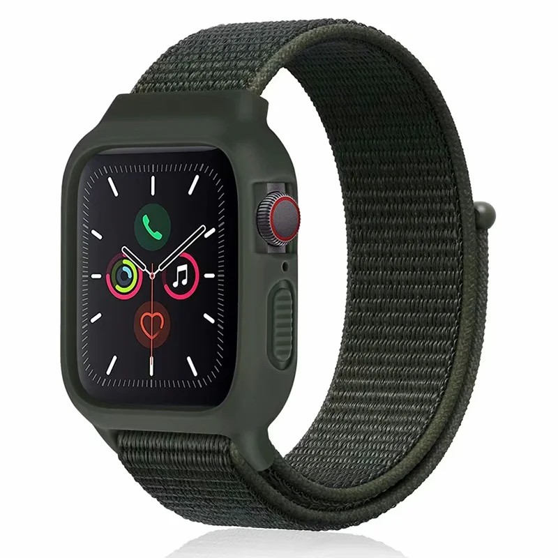 适用苹果手表表带iwatch表带6代尼龙se/6/5/4/3回环applewatch原装44