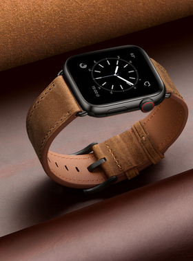 适用applewatchs9表带苹果手表表带iwatch7/6/5/4代49/41/45/44mm真皮男女个性创意潮牌series6/watchSE表带