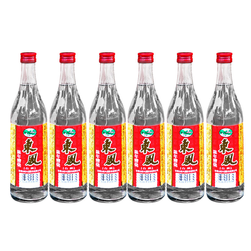 会稽山白酒东风陈年糟烧白酒500ml*6瓶装粮食酒50度白绍兴散装酒