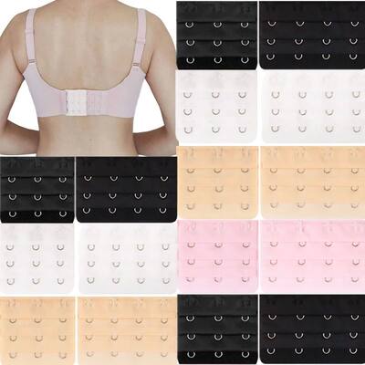 3/6Pcs Women Bra Strap Extender 2/3/4 Hooks Bra Extenders