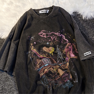 Oversize Hop Short Sleeve Hip Shirt Street
