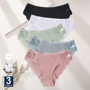 Cotton Underwear Set XXL Comfort Panties 3PCS 39;s Women&