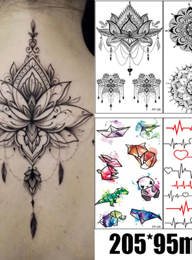 1PC Waterproof Temporary Tattoo Stickers Panda Wind Chimes