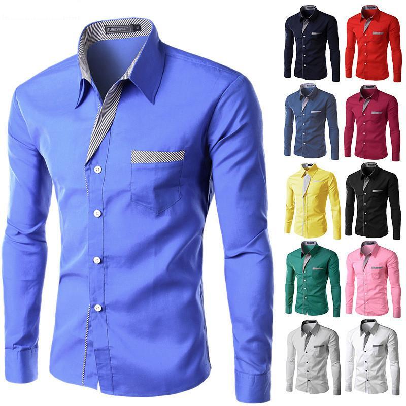 2022 Hot Sale New Fashion Camisa Masculina Long Sleeve