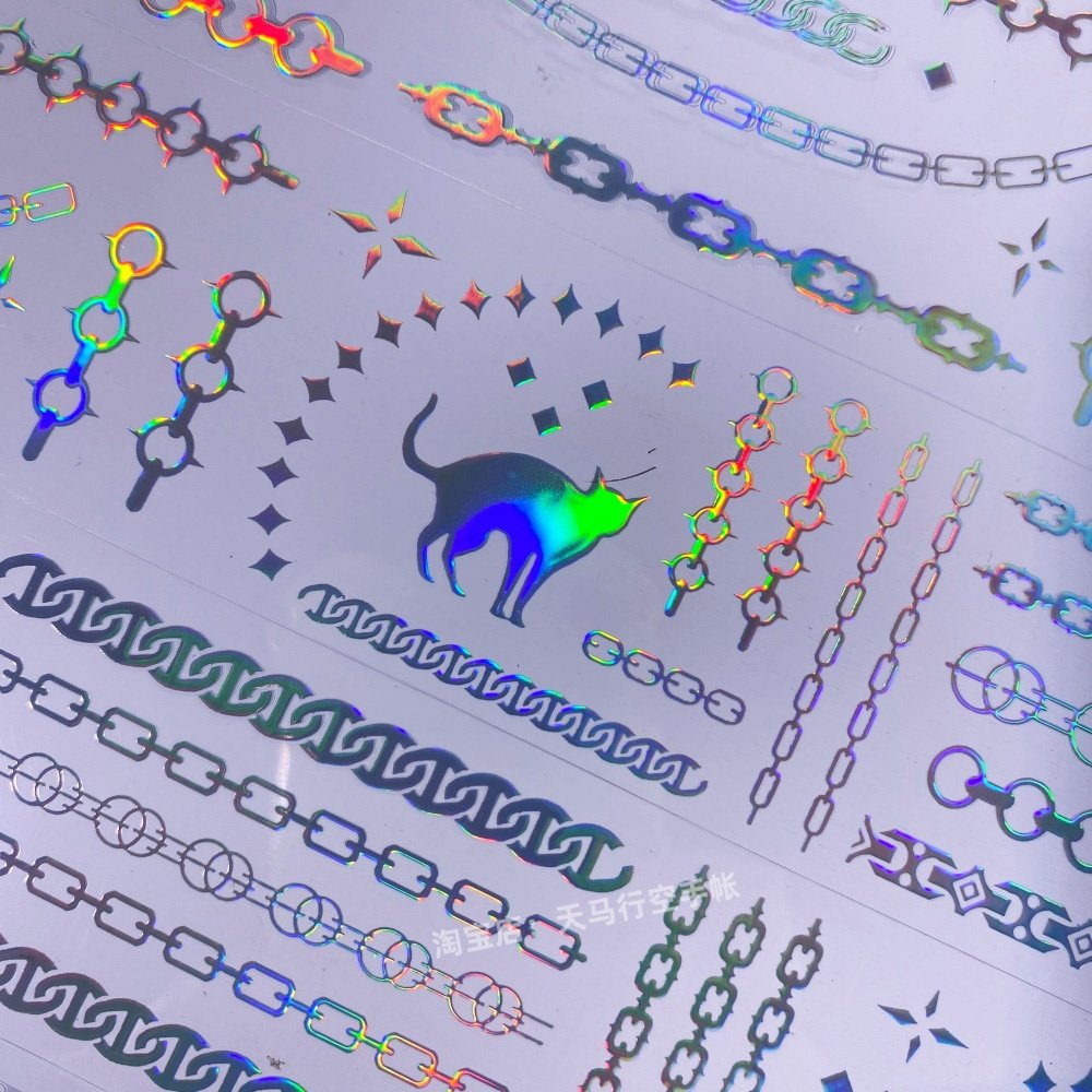 手帐分装胶带心锁李富贵铁链禁忌镭射银锁PET素材账流麻diy贴纸,文具电教/文化用品/商务用品,和纸胶带,淘宝优惠券,粉丝福利购,淘宝优惠卷