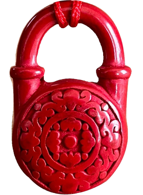 保真帝王红朱砂锁爱吊坠民族国风稳爱挂件六字灯笼莲花台婚礼礼物