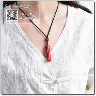 高含量朱砂红砂般若心经空心挂件吊坠挂坠毛衣链走夜路做恶梦噩梦
