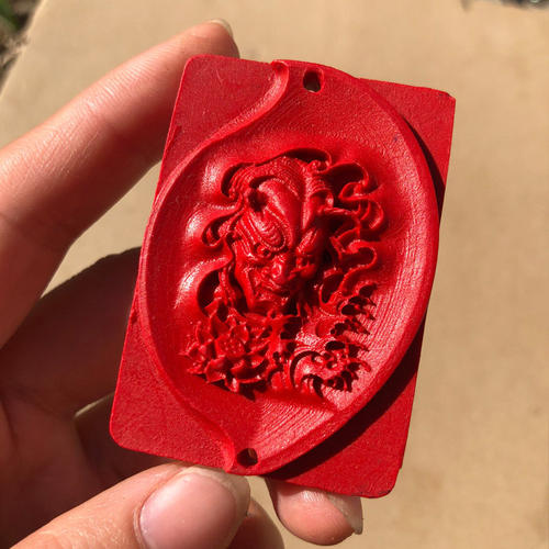 原色朱砂罗汉吊坠男女款平安莲花净尊者解众生随身方款佛公挂件