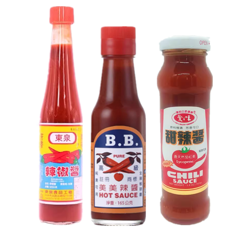 台湾进口 东泉辣椒酱BB辣椒酱爱之味甜辣酱沾拌泡菜烧烤韩式调料