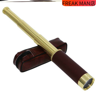 单孔海盗拉伸缩式便携单筒望远镜高清高倍夜视儿童加勒比复古礼物