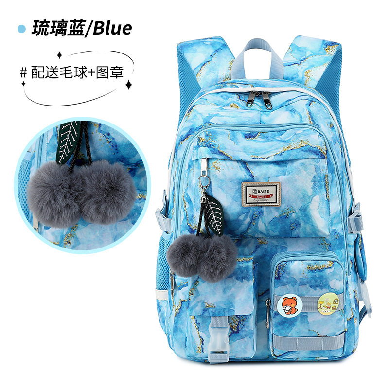 牛津布防水初高中学生书包双肩背生大容量女生潮流日系包轻便减负