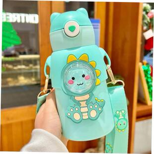 520ML Kids Water Bottle with Straw for Children Girls School