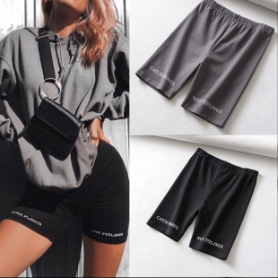 Fashionshorts women sexy High shorts 2019 biker fitne Waist