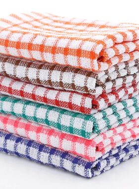 6PCS Cotton Kitchen Tea Towels Absorbent Lint Free Catering