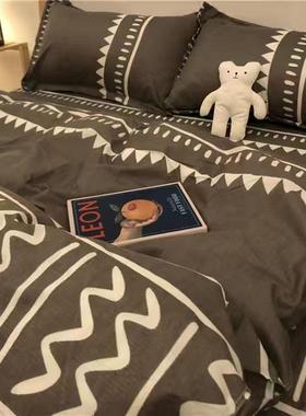 Student Bed sheets set quilt duvet cover bedding 4 sets被套