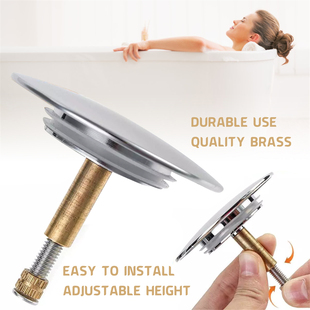 45mm Bathtub Plug Bath Pop Up Waste Plug Kitchen Sink Water