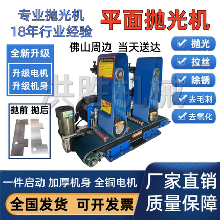 多功能平面抛光机台式抛光拉丝机去毛刺不锈钢金属除锈打磨机