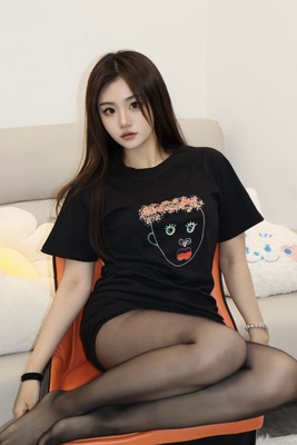 黑色纯棉春夏男女短袖T恤-CryptoFunk#0054