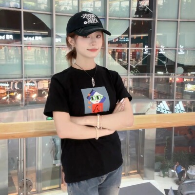 NOUNS#1696黑色纯棉T恤