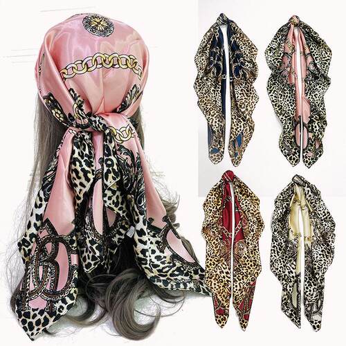 Simulated silk color Ding silk scarf Women