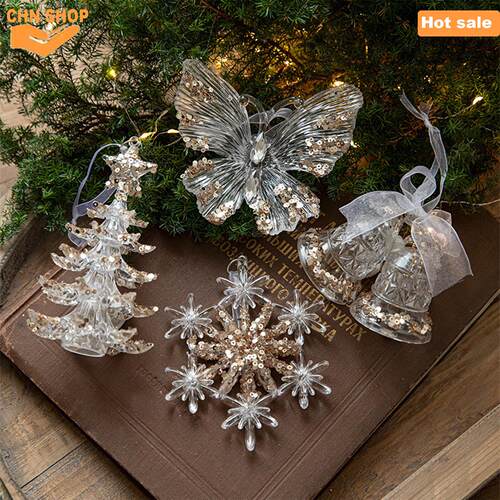 Acrylic snowflake Christmas Tree Decorations Xmas Ornament
