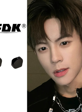 无耳洞耳夹男生磁吸耳钉耳饰男士假耳钉高级感磁铁吸石简约嘻哈