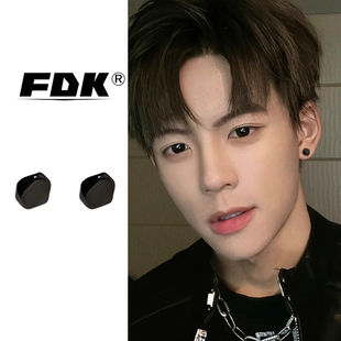 无耳洞耳夹男生磁吸耳钉耳饰男士假耳钉高级感磁铁吸石简约嘻哈