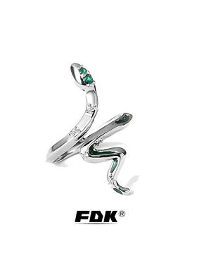 蛇形蛇年本命年灵蛇缠绕戒指