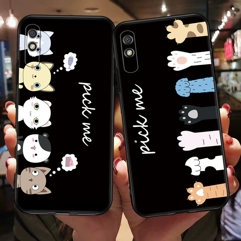 适用红米9A手机壳新款的小米redmi9A液态硅胶保护套老人用送钢化膜全包防摔软后壳m2007c3lc外壳a9女mi九a款