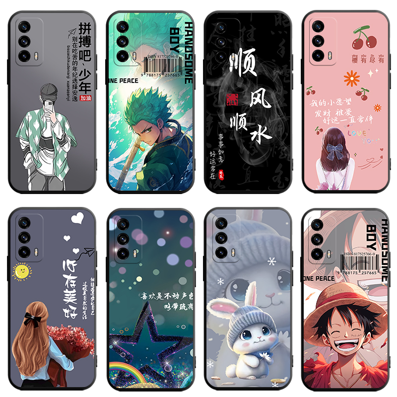 realmeV15手机壳realme真我V15卡通5G保护套RMX3092全包oppo防摔硅胶磨砂软壳opporealmev155g男女oppov潮