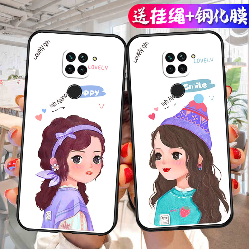 适用小米红米10x4G版手机壳redmi10x新款硅胶套十叉全包镜头防摔男女潮外壳M2003J15SC可爱1ox磨砂钢化膜网红